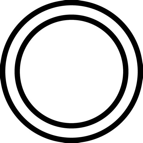 Double Circle Outline Svg