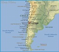 Santiago Map - TravelsFinders.Com
