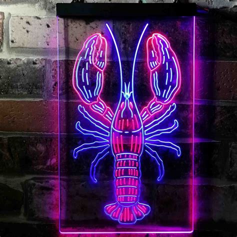 Salmon Fish Dual Color Led Neon Sign St6 I3721 Etsy