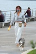 HELENA CHRISTENSEN Out with Her Dog in New York 10/11/2020 – HawtCelebs
