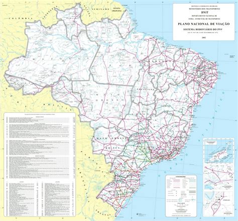 Grande Mapa Político Y Administrativo De Brasil Con Carreteras Y