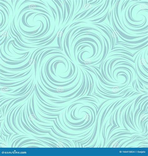 Seamless Vector Pattern Of Flowing Brush Strokes Waves And Flow
