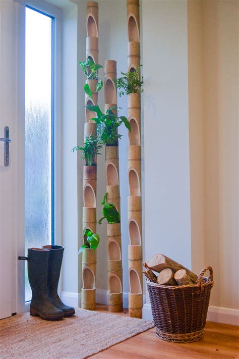 Rachael Larsson Carter Macramé Indoor Bamboo Plant Pots