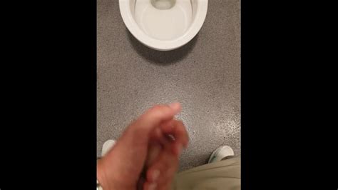 Almost Caught Dirty Talking Guy Jerking Off In Public Toilet Xxx