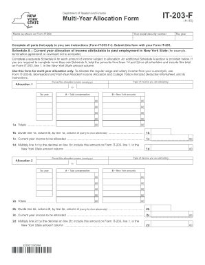 This data sheet is written for professionals in retail and. 2015 Form NY DTF IT-203-F Fill Online, Printable, Fillable ...