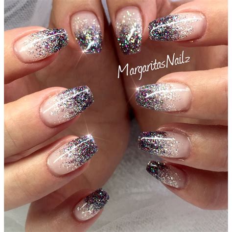 Glitter Ombré Nails Ombre Nails Glitter Cute Nails Gold Nails