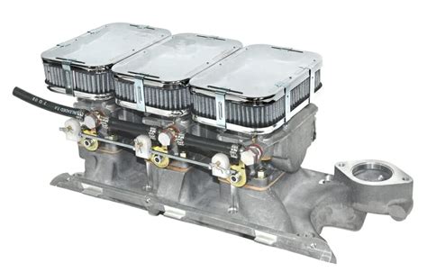 Ford Essex V6 3ltr Triple Weber 40 Dcnf Carburetor Linkage And Manifold