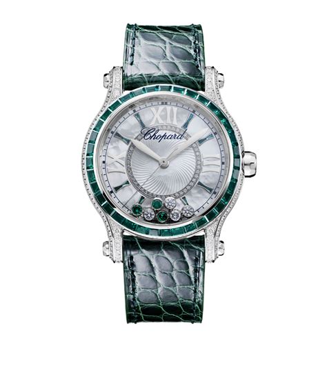 Chopard White Gold And Diamond Happy Sport Automatic Watch 36mm