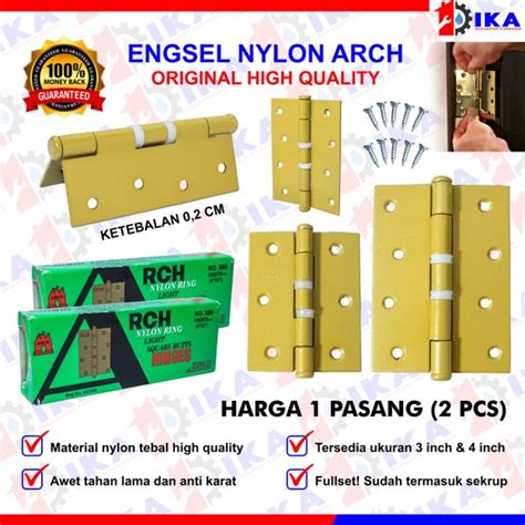 Jual Engsel Pintu Jendela Nylon Arch 3 Inch 4 Inch Engsel Pintu Door