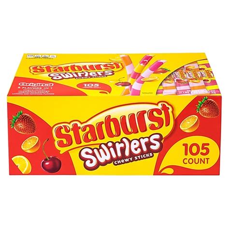 Starburst Original Swirlers Chewy Candy Sticks 105pack 220 02003