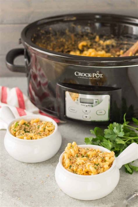 Sausage is a great main entree to serve with mac and cheese. Slow Cooker Macaroni and Cheese
