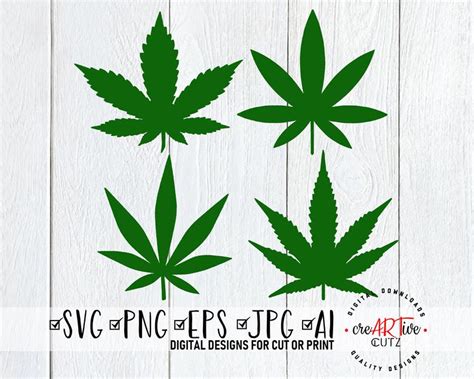 Download Marijuana Leaf SVG Cannabis Bundle Weed SVG Smoke High | Etsy