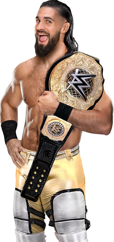 Seth Rollins World Heavyweight Champion Render By Lunaticwolfda On