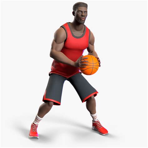 3d Basketball Stylized Player Turbosquid 1874144