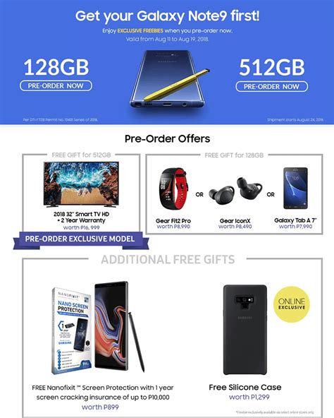 The pricing of the galaxy note 8 is around us$929.99 to $960 at us and €869 for european countries. Samsung Galaxy Note9 Lazada pre-order page now up!