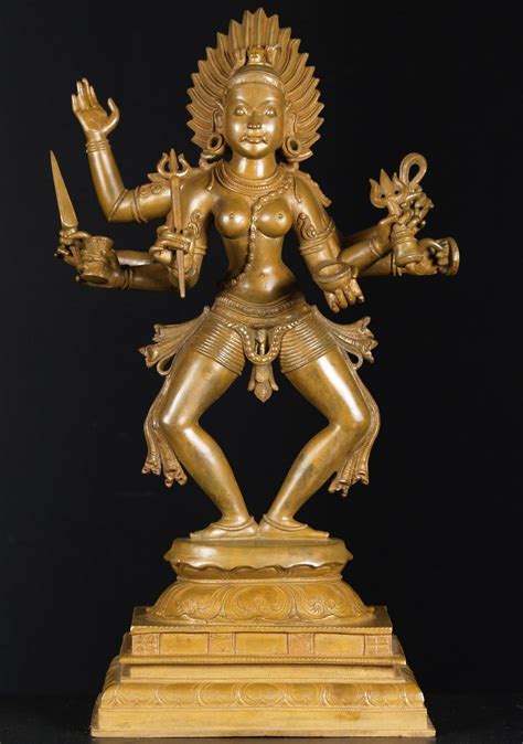 Sold Bronze Standing Kali Statue 25 73b4 Hindu Gods And Buddha Statues