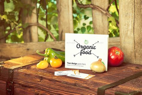 Download Organic Food Photo Mockup / Vegetables by CreativeForm ...