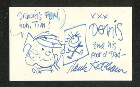 Lot Detail Hank Ketcham Signed And Hand Sketched Dennis The Menace 3 X