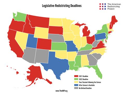 2020 2022 Redistricting Deadlines The American Redistricting Project