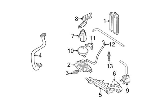 Engine coolant temperature sensor (ect sensor) 19. 2002 Volkswagen Jetta TDI Sedan 1.9L DIESEL M/T Converter ...