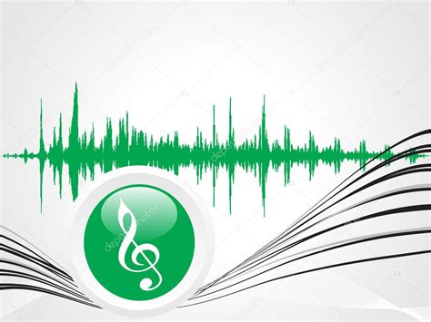 Green Music Icon With Waves Stock Vector By ©alliesinteract 2737467