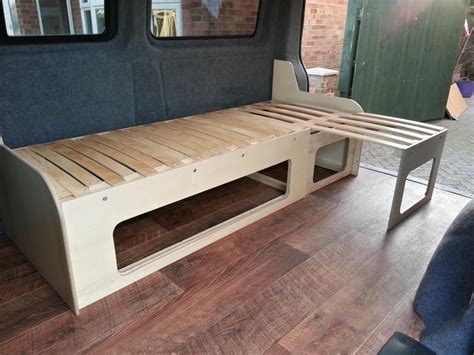 This diy bunk bed built by the rv owners behind the beautiful instagram account @notallarelost includes panels that add privacy, conceal a child's personal belongings (or perhaps an unmade bed!) and prevent kids from rolling out of bed while sleeping. Photo by robchester | Campervan bed, Camper beds, Diy camper
