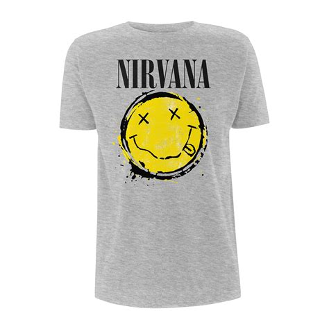 Nirvana Smiley Splat T Shirt Punx