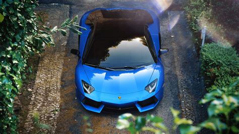 Lamborghini Aventador Blue Wallpaper