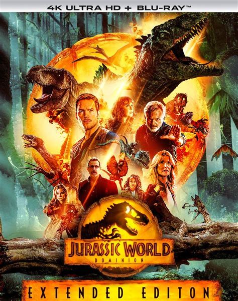 Jurassic World Dominion Blu Ray Portada Cover Hd 2 4k Jurassic World Jurassic Park World