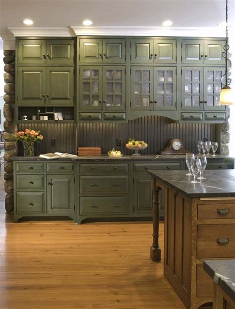Sage green cabinets and cupboards these colour cabinets will make a great design statement and won t appear overbearing. Green Kitchen Ideas, More: Sage Green Kitchen Cabinets ...
