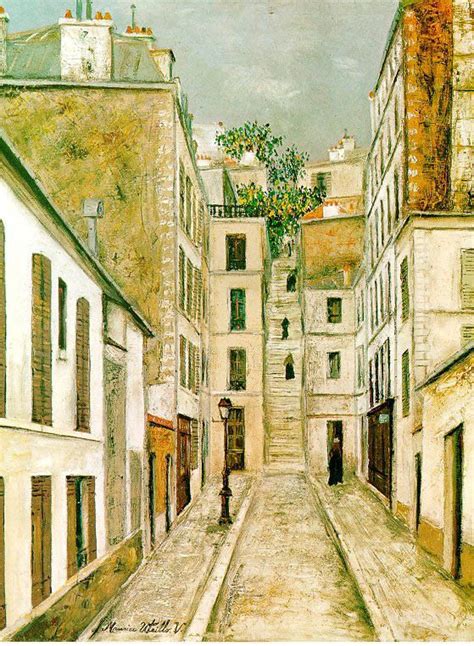 Maurice Utrillo The Passage Cottin Montmartre Spanish Art Painting