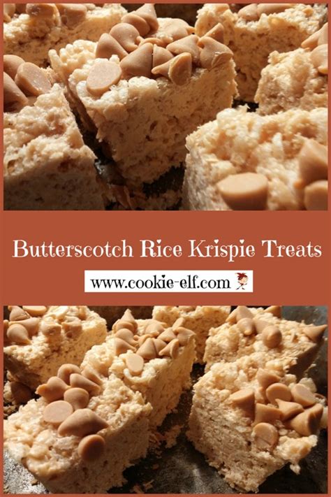 Butterscotch Rice Krispie Treats Variation Of Easy No Bake Cookie Recipe
