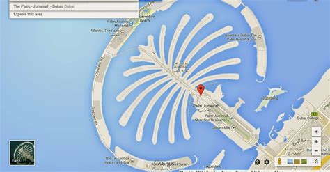 Detail The Palm Island Dubai Location Map Uae Dubai Metro City