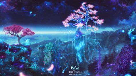 Eden Tree Illustration Photo Of Pink Cherry Blossoms Trees Space