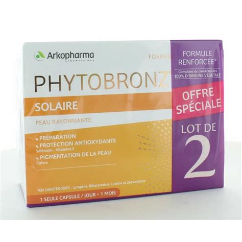 Arkopharma Phytobronz Solaire 2x30 Capsulesunivers Pharmacie