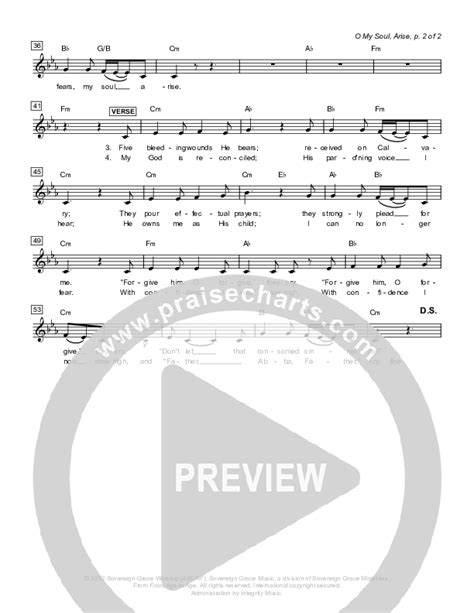 Oh My Soul Arise Sheet Music PDF Sovereign Grace PraiseCharts