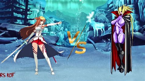 KOF Mugen Asuna Vs Draculina High Level Insane Fight Hardest CPU M