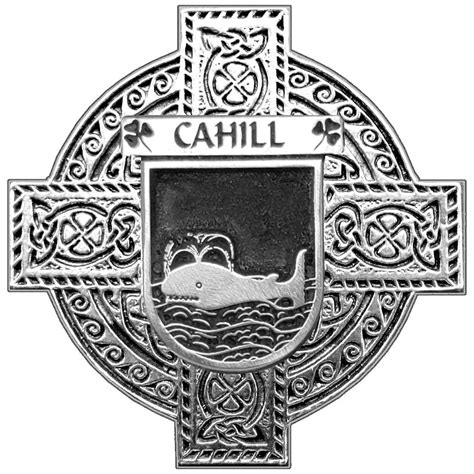 Cahill Irish Coat Of Arms Interlace Kilt Buckle Etsy