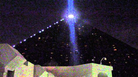 Brightest Light Beam In The World At The Luxor Hotel Las Vegas Youtube