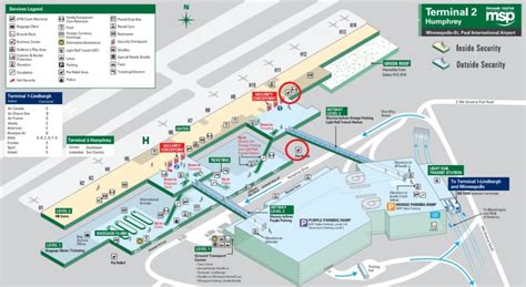 Minneapolis Airport Terminal Map United States Map