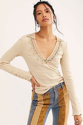 Thermals Henley Shirts For Women Free People Free People Tops