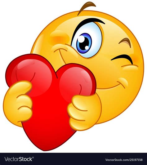 Emoticon Hugging Heart Royalty Free Vector Image Smiley Emoji Emoticon