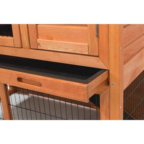 Trixie Pet Products Natura Rabbit Hutch 2 Story Wood Hutch For