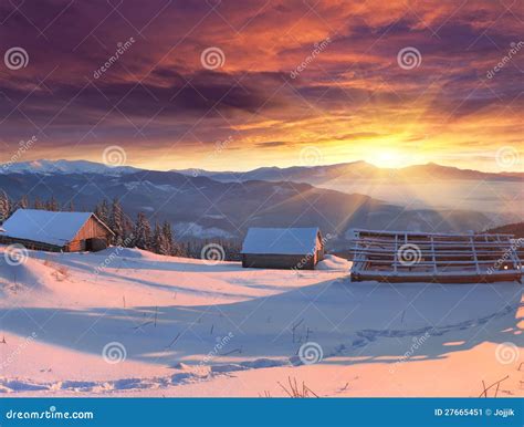 Beautiful Winter Sunrise Stock Image Image Of Environment 27665451