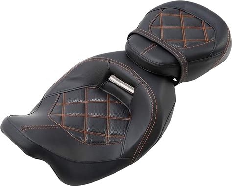 Xmt Moto Low Profile Pillion Passenger Rider Seat Fits For Harley