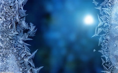 Abstract Ice Crystals Wallpaper