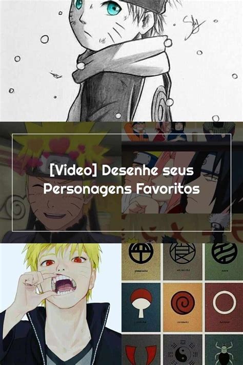 Naruto Video Desenhe Seus Personagens Favoritos Poster Art Naruto