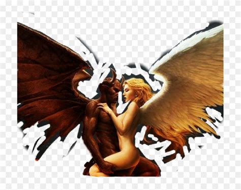 Freestickers Amzgirl Angel Devil Wings Angel And Devil Love Hd Png Download X