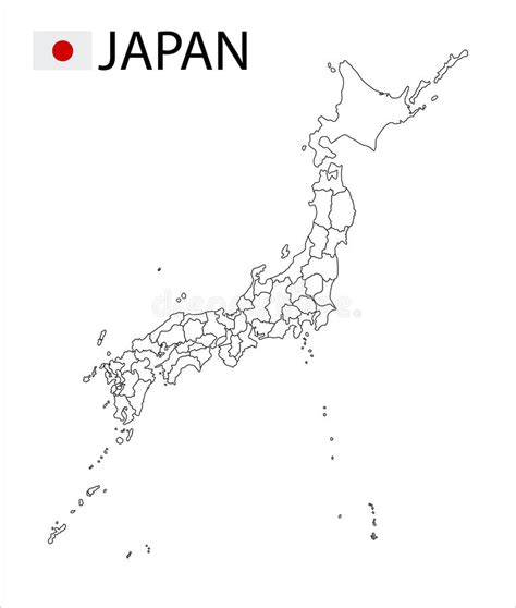 No need to register, buy now! Map of Japan - outline stock illustration. Illustration of white - 137914125