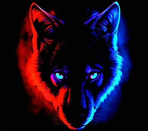Wolf Background Desktop Background Pictures Wolf With Blue Eyes Red
